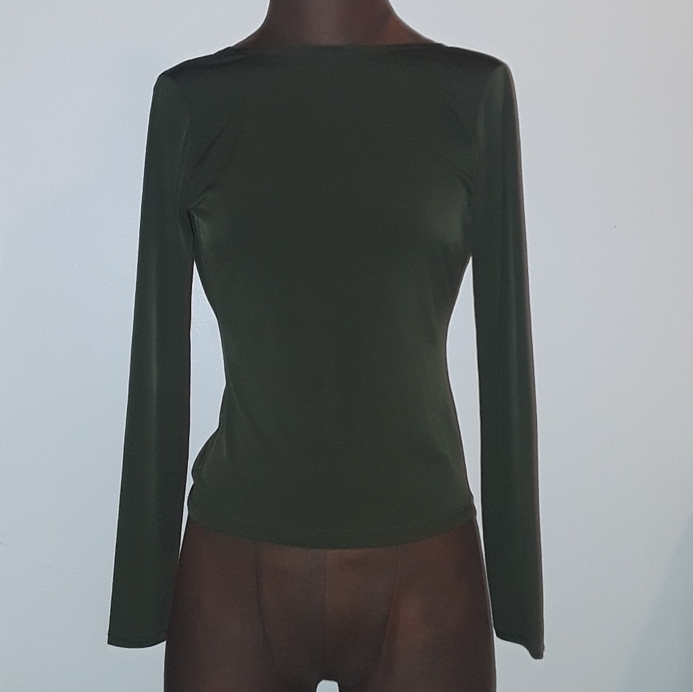 Open back long sleeve top